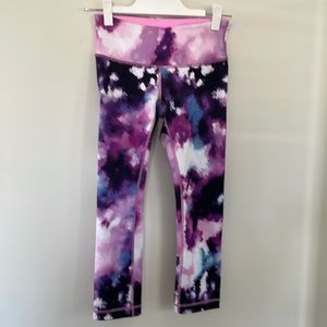 Lululemon Athletica Purple Tie-Dye Leggings